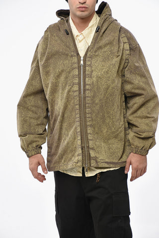 Cotton Gabardine Jacket with Removable Velcro Inserts