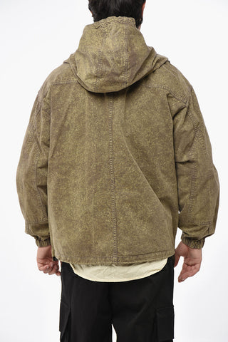 Cotton Gabardine Jacket with Removable Velcro Inserts