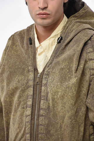 Cotton Gabardine Jacket with Removable Velcro Inserts