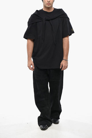 Oversize-Fit T-Shirt LES FAUVES mit Kapuze