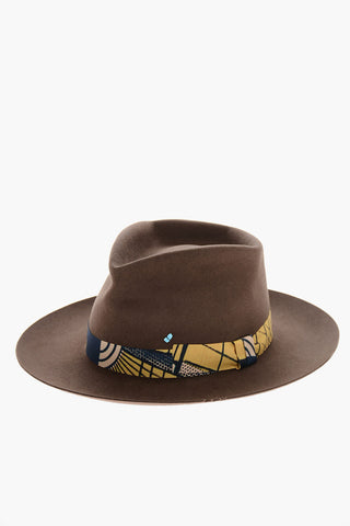 LORENZO JOVA Cappello Cow Boy in Feltro di Coniglio con Banda