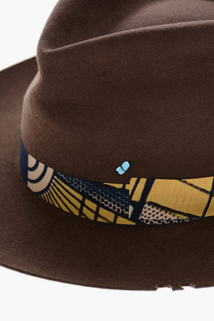 LORENZO JOVA Cappello Cow Boy in Feltro di Coniglio con Banda