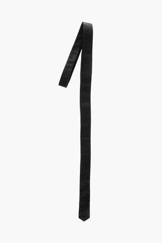 Solid Color Leather Tie