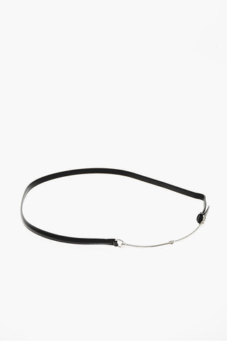 Cintura Slim Fit in Pelle Lucida