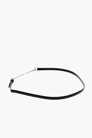 Cintura Slim Fit in Pelle Lucida