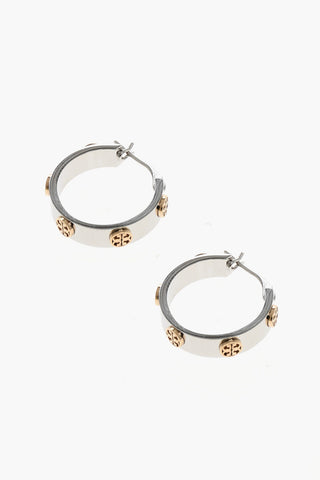 Silver and Golden Effect MILLER Earrings with Studs
