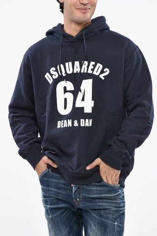 Fleeced Cotton Hoodie with Frontal Logo