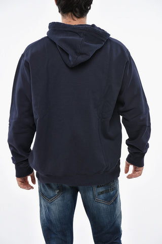 Fleeced Cotton Hoodie with Frontal Logo
