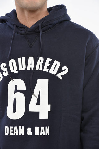 Fleeced Cotton Hoodie with Frontal Logo
