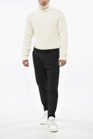 Pantaloni in Lana vergine con 4 Tasche