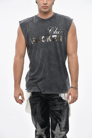 Tanktop Acid-Wash-Effekt Und Distressed