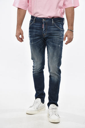 Stonewashed Jeans Regular Rise 16cm