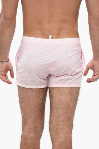 Costume da Bagno Boxer in Nylon con Tasca Utility