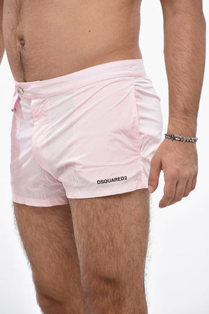 Costume da Bagno Boxer in Nylon con Tasca Utility