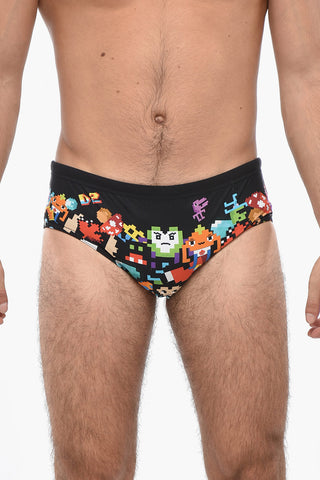 Badeslip PACMAN aus Stretch-Nylon
