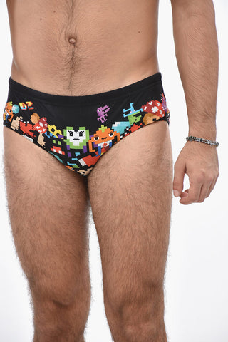 Badeslip PACMAN aus Stretch-Nylon
