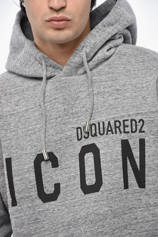 ICON Cotton Fleece Hoodie with Contrasting Monogram