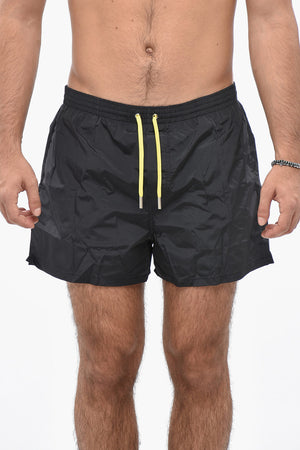 PAC-MAN X D2 Costume da Bagno Boxer in Nylon con Stampa