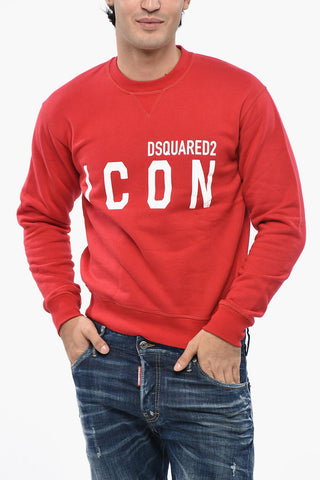 ICON Fleeced Cotton Crew-neck Sweatshirt