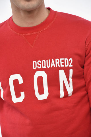 ICON Fleeced Cotton Crew-neck Sweatshirt