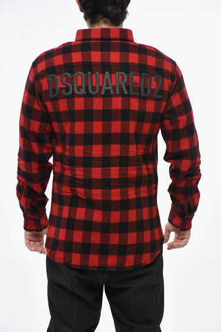 Overshirt Mit Buffalo-Karo Aus Wolle Und Nylon