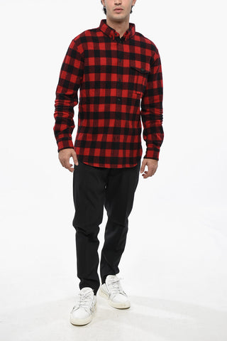 Overshirt Mit Buffalo-Karo Aus Wolle Und Nylon