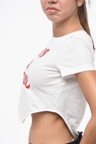 T-Shirt MINI FIT in Uni mit Kontrastdruck