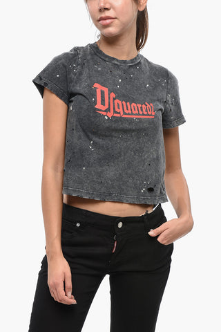 Crewneck T-Shirt MINI FIT Vintage Effect