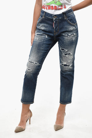 Cropped-Fit Jeans COOL GIRL Vintage-Effect 16cm