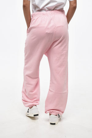 Brushed Cotton Joggers L.A.FIT with Maxi Printed Logo