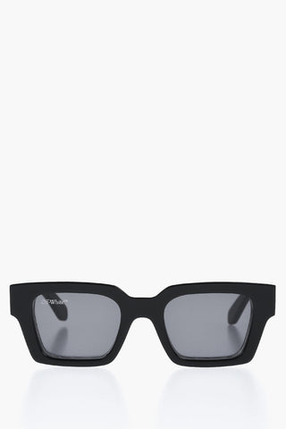 Solid Color VIRGIL Sunglasses with Contrasting Arrow Detail