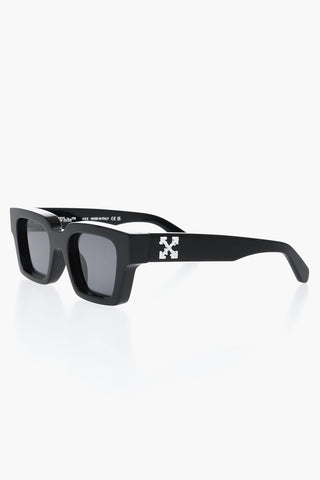 Solid Color VIRGIL Sunglasses with Contrasting Arrow Detail