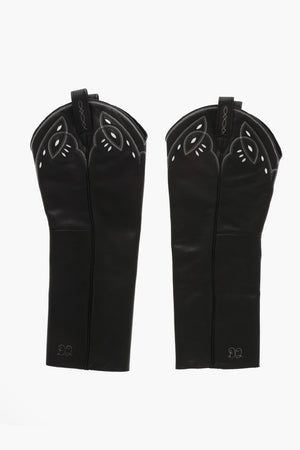 Texanische Schaftstiefel aus Leder mit Innenreißverschluss