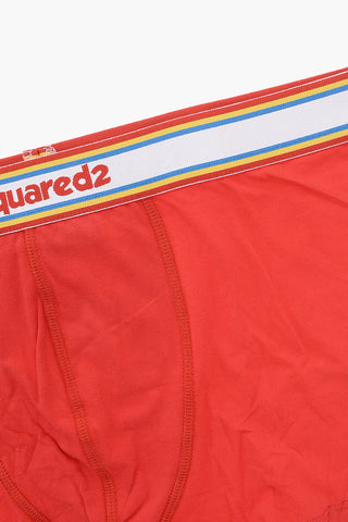 Boxer in Cotone Stretch con Elastico Logato
