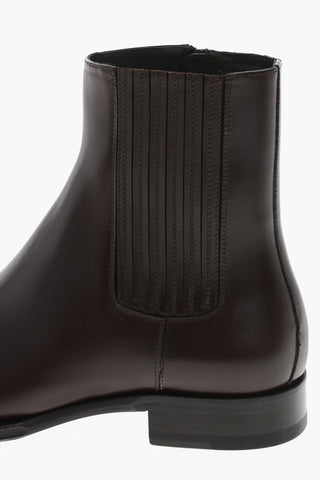 Chelsea-Stiefeletten Aus Leder D2 CLASSIC Mit Innenreißverschluss