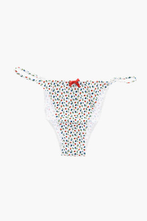 Slip aus Stretch-Baumwolle mit Blumenmuster