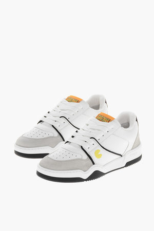 PAC-MAN X D2 Niedrige Sneaker aus Leder mit Wildleder-Einsätzen