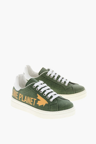 OLOP Suede Sneakers with Side Print