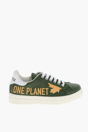 OLOP Suede Sneakers with Side Print