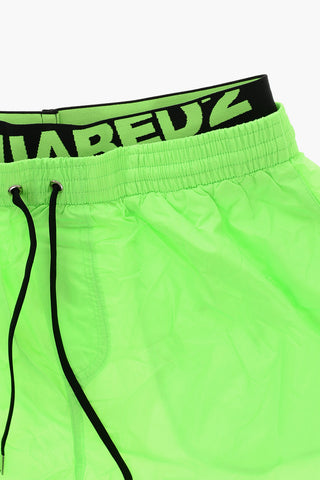 Costume da Bagno Boxer con Doppio Elastico in Vita
