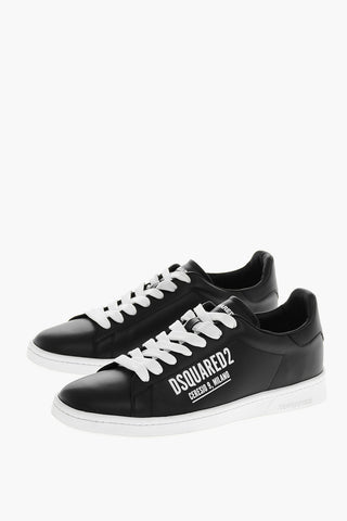 Leather CERESIO 9 Sneakers with Printed Logo