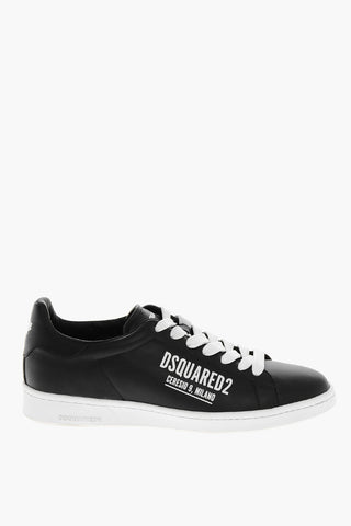 Leather CERESIO 9 Sneakers with Printed Logo