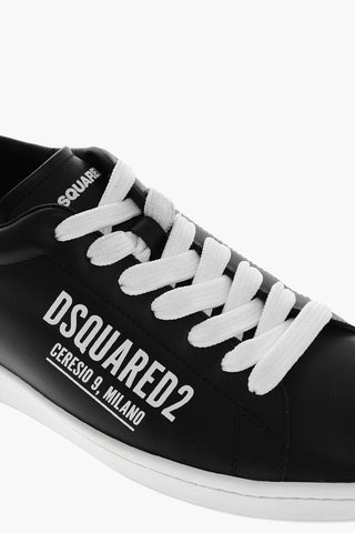 Leather CERESIO 9 Sneakers with Printed Logo