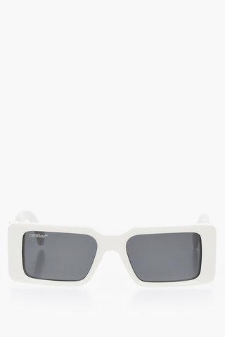 Square Sunglasses MILANO with Oversized Logo Temples