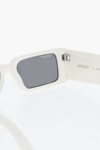 Square Sunglasses MILANO with Oversized Logo Temples