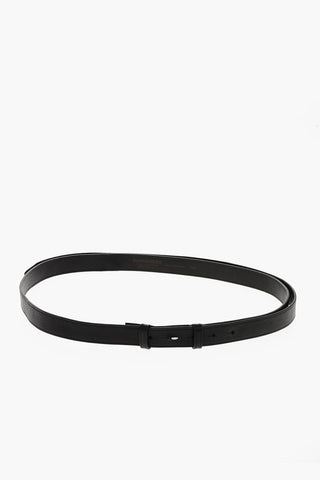 Solid Color Leather Belt without Buckle 25mm