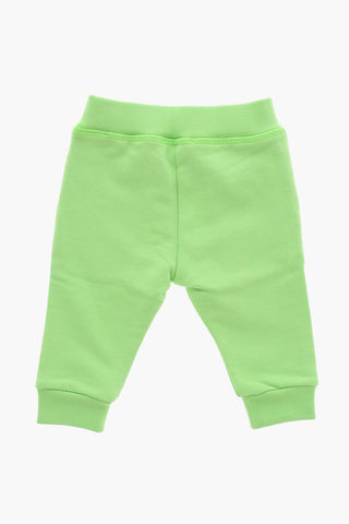 ICON Joggers in Cotone Garzato con Logo Stampato
