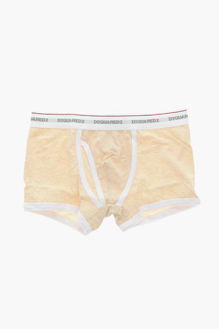 Stretch Cotton Trunk with Logoed Waistband