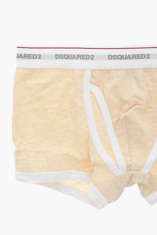 Stretch Cotton Trunk with Logoed Waistband