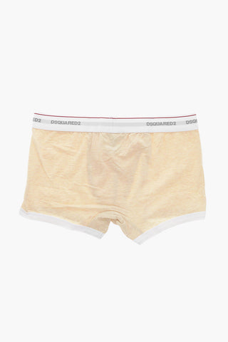 Stretch Cotton Trunk with Logoed Waistband